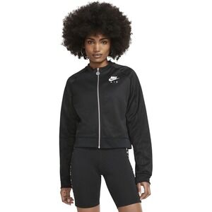 Nike Air Full‎ Zip Track Jacket Black White Logo Women's Large